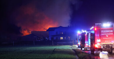 EINSATZ: Brand landwirtschaftliches Objekt – Haag/Hausruck